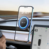 Tesla Phone Mount【Strongest Magnet Power】 Foldable Hidden Tesla Phone Holder Fit for All Phones, Tesla Model 3/Y/Cybertruck Accessories, Tesla Model 3 Model Y for MagSafe Car Mount