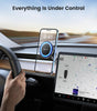 Tesla Phone Mount【Strongest Magnet Power】 Foldable Hidden Tesla Phone Holder Fit for All Phones, Tesla Model 3/Y/Cybertruck Accessories, Tesla Model 3 Model Y for MagSafe Car Mount