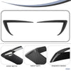 Tesla Model Y Fog Light Trim Cover, 2PCS Carbon Look Eyelids Frame, 2020-2023