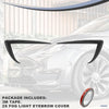 Tesla Model Y Fog Light Trim Cover, 2PCS Carbon Look Eyelids Frame, 2020-2023