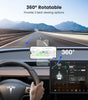 Tesla Phone Mount【Strongest Magnet Power】 Foldable Hidden Tesla Phone Holder Fit for All Phones, Tesla Model 3/Y/Cybertruck Accessories, Tesla Model 3 Model Y for MagSafe Car Mount