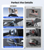 Tesla Phone Mount【Strongest Magnet Power】 Foldable Hidden Tesla Phone Holder Fit for All Phones, Tesla Model 3/Y/Cybertruck Accessories, Tesla Model 3 Model Y for MagSafe Car Mount