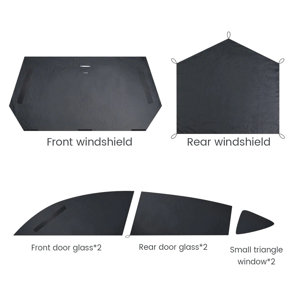 Tesla Model Y Privacy Curtains (8 Piece Set)