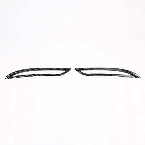 Carbon Fiber Style Rear Fog Lights Lamps Covers for 2020-2022 Tesla Model Y(Not fit Any Other Tesla Model) 2-pc