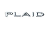 Chrome Plaid Letter Logo Badge Emblem Fit for Tesla Model 3 /Y/X/S