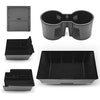 Armrest Center Console Storage Organize Only for 2020-2022 Tesla Model Y, Flocked Organizer Armrest Hidden Cubby Drawer Storage Box & Backseat Box & Under Seat Storage Custom Fit (5 PCS