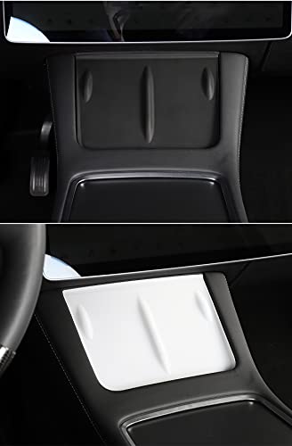 Anti-Skid Silicone Charging Pad for Tesla Model 3 & Y(Translucent White)