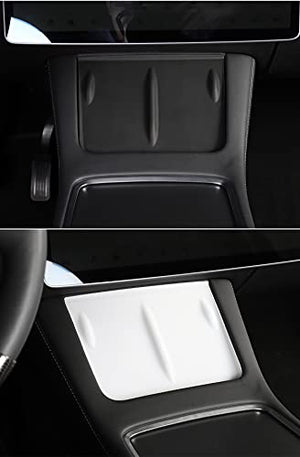 Anti-Skid Silicone Charging Pad for Tesla Model 3 & Y(Translucent White)