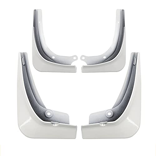 Mudguard Accessories, Suitable for Tesla Model Y Mud Flaps Splash Guards Fender, 4 Pcs Mud Flaps Kit No Need to Drill Holes,White
