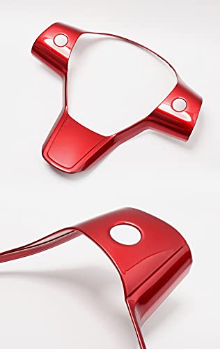 Steering Wheel Frame/Trim for 2017-2022 Tesla Model 3 & Y (Red)