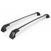 2Pcs Lockable Roof Rack Cross Bars Crossbar Baggage Luggage Rack Aluminum Fit for VW Volkswagen ID.4 2020 2021 - Silver