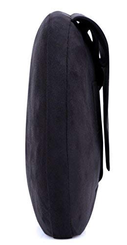 Soft Auto Car Neck Pillow - Plush Headrest Support Cushion for Pain Relief - Black