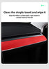 Alcantara Red Dashboard Cap for 2017-2022 Tesla Model 3 & Y (2 Piece Set)
