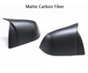 Real Carbon Fiber Horn Style Side Mirror Covers for Tesla Model Y (Matte Carbon Fiber)