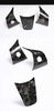 Forged Marble Dry Carbon Fiber Steering Wheel Accents for Tesla Model 3 & Model Y