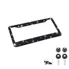 Bling Car License Plate Frame, Handcrafted Crystal Stainless Steel License Plate Frame, Sparkly, Durable, Universal Fit, Car Accessories for Girls, Women (Black)