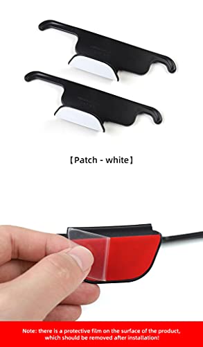 Front Seat Headrest Storage Hooks for Tesla Model 3 & Y (White)