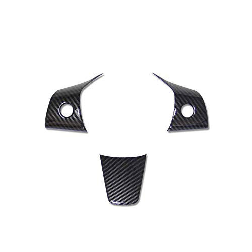 Tesla Model 3 & Model Y Steering Wheel Covers - Glossy Carbon Fiber Pattern