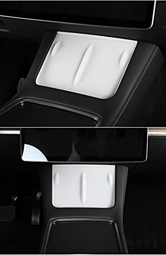 Anti-Skid Silicone Charging Pad for Tesla Model 3 & Y(Translucent White)