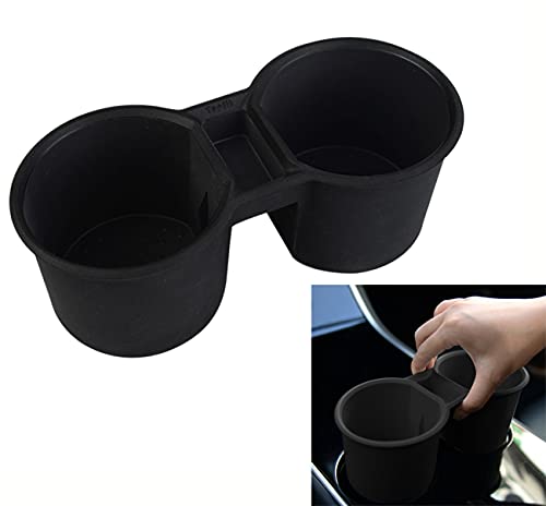 Tesla Model 3 & Y Silicone Cup Holder Insert (Black)