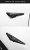 Carbon Fiber Side Camera Cover for Tesla Model 3 Model Y 2018-2021 MODELX S Exterior Accessories All Inclusive Protective Cover (Forged Marble Bright)