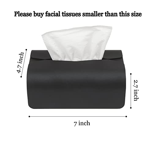 Tesla 3 Y S X Car Tissue Holder Non-Slip Silicone Auto Tissue Box Accessories with Elastic Band for Vehicle Armrest Box Seat Back