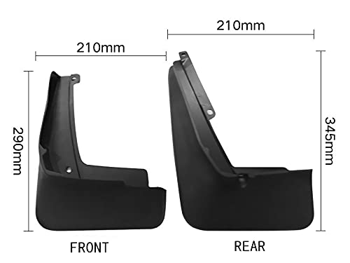 Mud Flaps Kit for 2021 Volkswagen ID.4 Mud Splash Guard Fender Front and Rear 4-PC Set