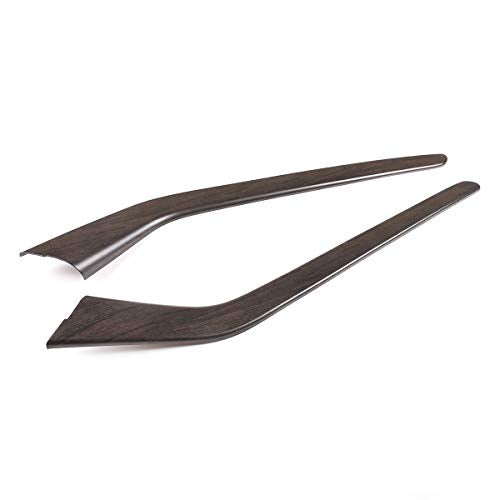 ABS Chrome Car Center Console Decoration Strips Trim Accessories for Tesla Model 3 2016-2019 for Tesla Model Y 2017-2020 (Oak Wood Grain)