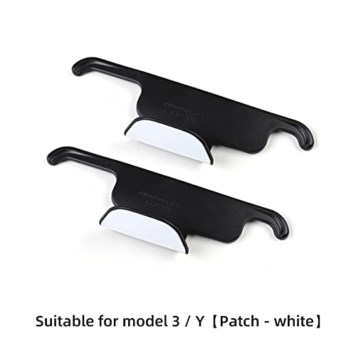 Front Seat Headrest Storage Hooks for Tesla Model 3 & Y (White)