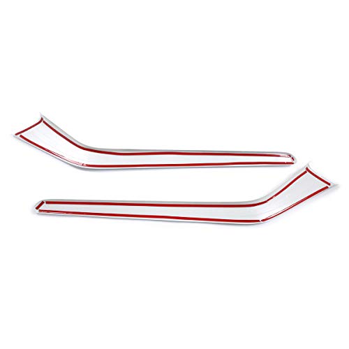 ABS Chrome Car Center Console Decoration Strips Trim Accessories for Tesla Model 3 2016-2019 for Tesla Model Y 2017-2020 (Silver)