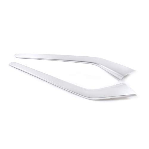 ABS Chrome Car Center Console Decoration Strips Trim Accessories for Tesla Model 3 2016-2019 for Tesla Model Y 2017-2020 (Silver)