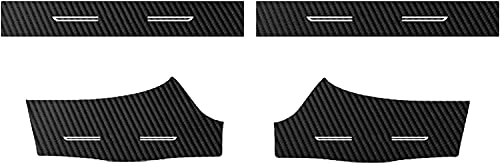 Carbon Fiber Front and Rear Door Sill Protectors for 2020-2022 Tesla Model Y (Protective Film Modification)