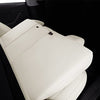 SuperVibe Auto Full Coverage Faux Leather Custom Car Seat Covers Full Set Fit for 2020 2021 Tesla Model Y (White)