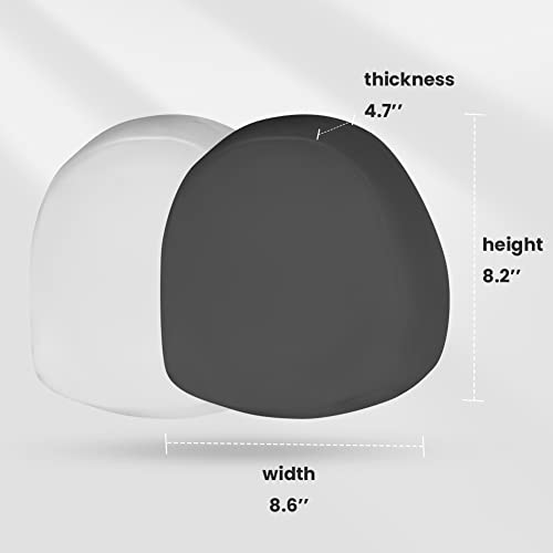 Uniquely Designed Headrest Pillow with Head and Spine Cushion for Tesla Model 3 & Y (Black-1 Piece)