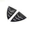Quarter Side Window Visor Covers/Scoop Louvers for 2020-2022 Tesla Model Y (Glossy Black)