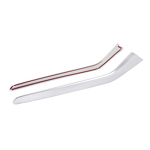 ABS Chrome Car Center Console Decoration Strips Trim Accessories for Tesla Model 3 2016-2019 for Tesla Model Y 2017-2020 (Silver)