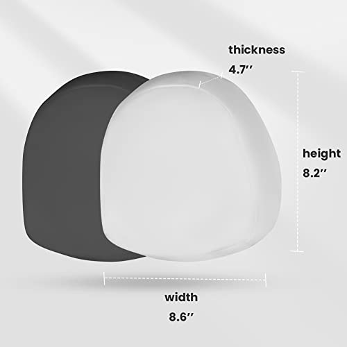 Uniquely Designed Headrest Pillow with Head and Spine Cushion for Tesla Model 3 & Y (White-1 Piece)