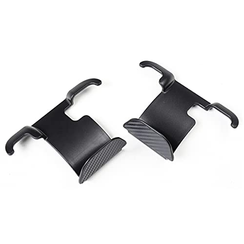 2nd Row Rear Seat Headrest Storage Hooks for Tesla Model Y (Carbon Fiber)