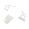 Steering Wheel Wrap Kit for Tesla Model 3 & Y Steering Wheel Protector Decoration White 3 Pcs