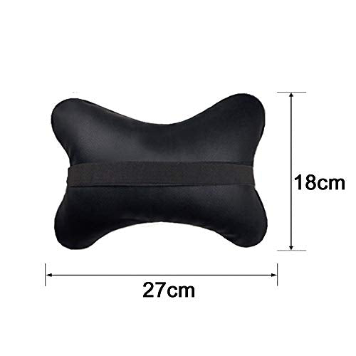 Universal Car Neck Pillows Both Side Pu Leather Pack Headrest For