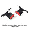 2nd Row Rear Seat Headrest Trunk Storage Hooks for Tesla Model Y (Red)