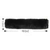 Soft Faux Sheepskin Seat Belt Shoulder Pad for a More Comfortable Driving, Compatible with Adults Youth Kids - Car, Truck, SUV, Airplane,Carmera Backpack Straps 2 Packs Black