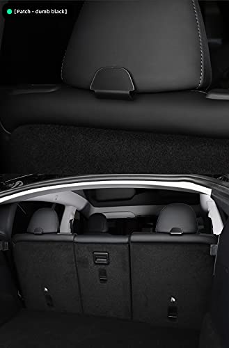 2nd Row Rear Seat Headrest Trunk Storage Hooks for Tesla Model Y (Leather Black)