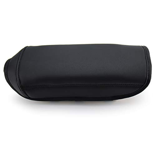 Washable & Reusable Black Artificial Leather Center Console Armrest Cover for Tesla Model 3 & Y