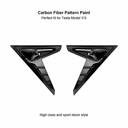 Side Camera Indicator Turn Signal Covers for Tesla Model 3 & Y (Black-2 Pieces)