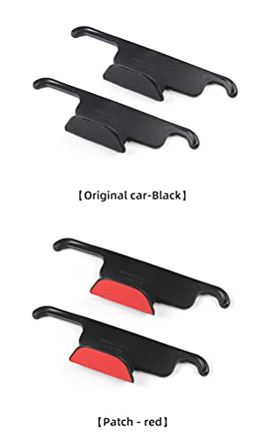 Front Seat Headrest Storage Hooks for Tesla Model 3 & Y (Red)