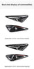 Carbon Fiber Side Camera Cover for Tesla Model 3 Model Y 2018-2021 MODELX S Exterior Accessories All Inclusive Protective Cover (Forged Marble Bright)