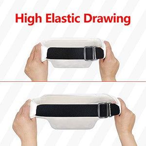Car Neck Support Pillow Soft Leather Headrest with Adjustable Strap for Tesla (1 Unit White with White Stitching)