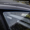 Tesla Model Y Rain/Wind Deflector Vent/Window Visors (Glossy Carbon Fiber)
