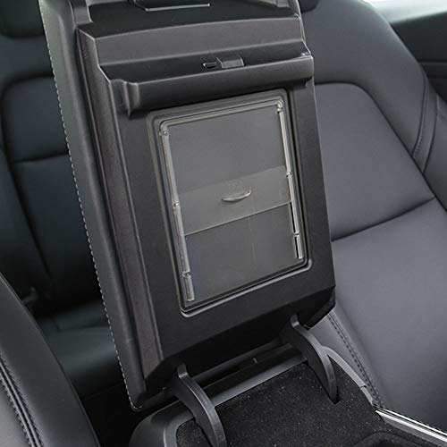 Tesla Model 3 Y 2016-2021, Center Console Hidden Organizer Tray Armrest Box Cover Storage Box, White